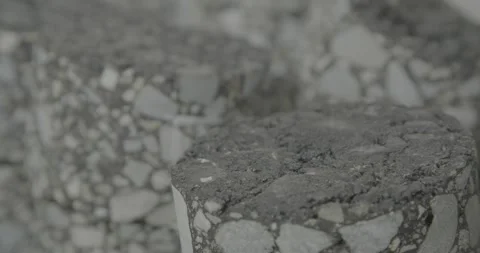 Road laboratory, core, road layer, road surface layer, route composition Stock Footage 308912554