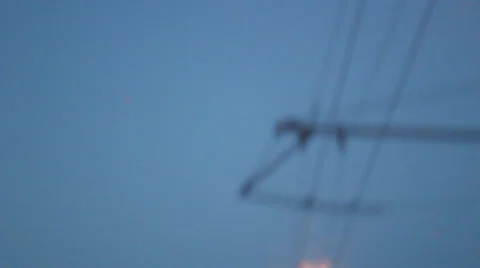 Road lamps 2 Stock Footage 25006409