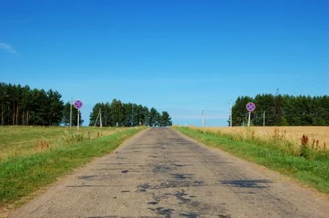 Road landscape Stock Photos
