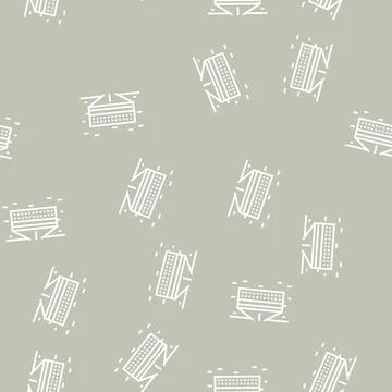 Road layer stone line seamless pattern 库存插图