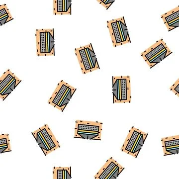 Road layer stone vector seamless pattern Stock Illustration