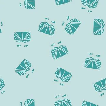 Road leading forward progress glyph vector seamless pattern Illustrazione stock