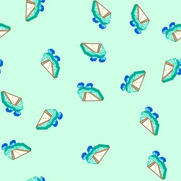 Road leading forward progress isometric icon seamless pattern Stock Illustration