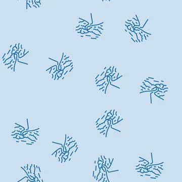 Road leading forward progress line seamless pattern Illustrazione stock