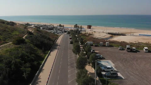 The road leading to the sea Stock Footage 147497987