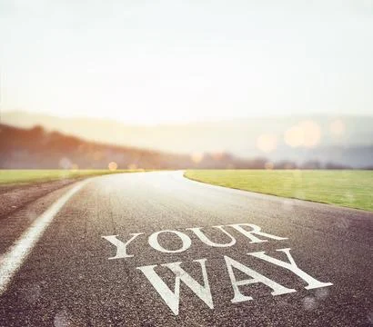 Road leading to your future Stock Photos