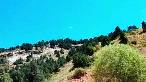 The Road leads in mountains high 3 Stock Footage 79917643