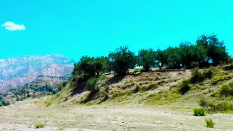 The Road leads in mountains high 7 Stock Footage 79920319