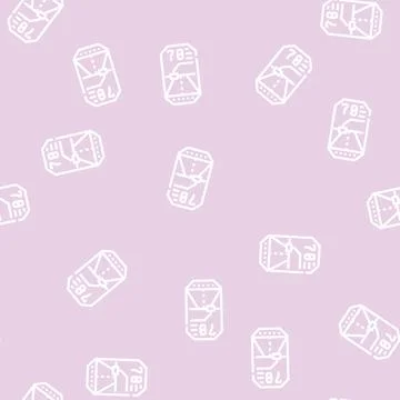 Road lidar viewfinder line vector seamless pattern Stock Illustration