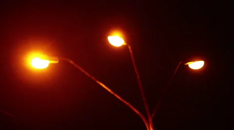 Road lights. Rack Focus. Full HD, 1080P Stock-Footage 48250242