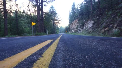 Road Line Dolly Shot Stock Footage 47508384