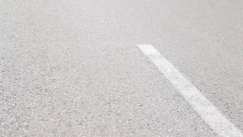 Road Line During The Drive Stock Footage 90258401