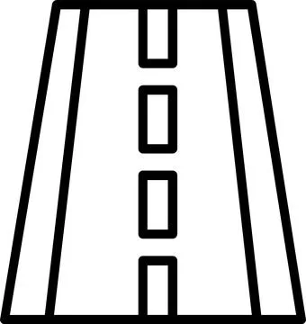 Road Line Icon Design Stock Illustration