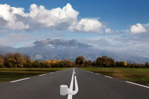 Road lines Stock Photos