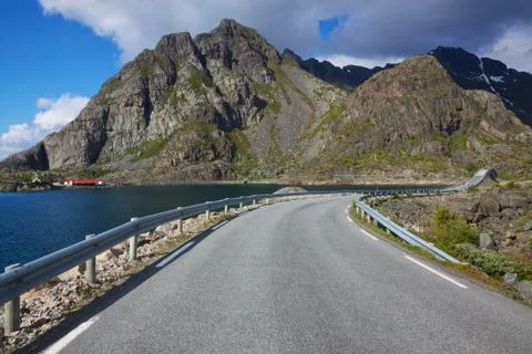 Road on lofoten Stock Photos