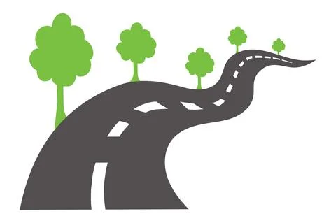 Road logo icon vector Stock-Illustration