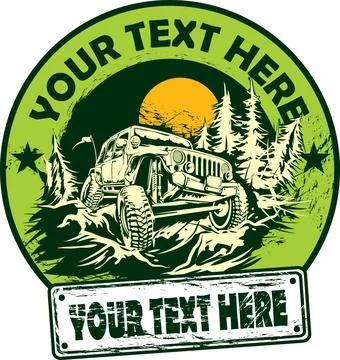 Off road logo Illustrazione stock