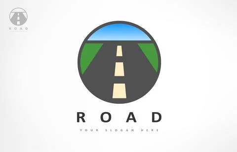 Road logo vector. Track design. Stock Illustration