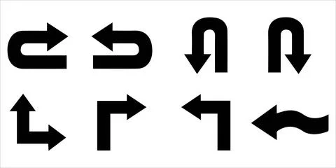 Road Loop Arrow Design Pack イラスト素材