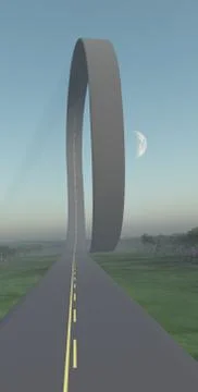 Road loop concept Illustrazione stock