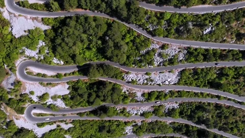 Road to Lovchen Mountain 스톡 동영상 183414754