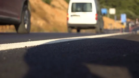 Road low level close up detail 스톡 동영상 80316106