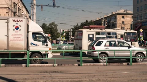 Road machines, Timelapse, 4k Stock Footage 66780751