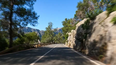 Road in Mallorca Stock Footage 321063650