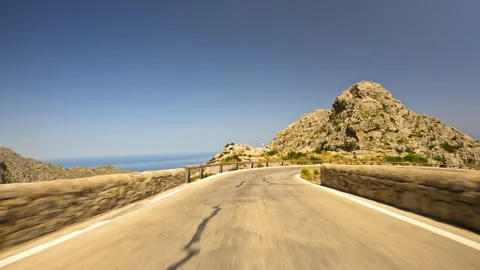 Road in Mallorca Stock Footage 321064006