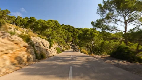 Road in Mallorca Stock Footage 321064228