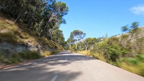 Road in Mallorca Stock Footage 321064357