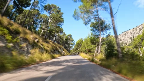 Road in Mallorca Stock Footage 321064358
