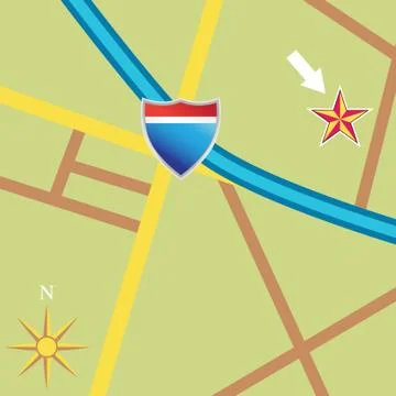 Road map Stock Illustration