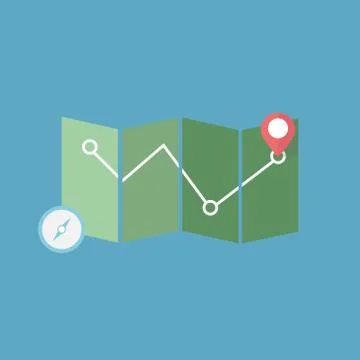 Road Map Illustrazione stock