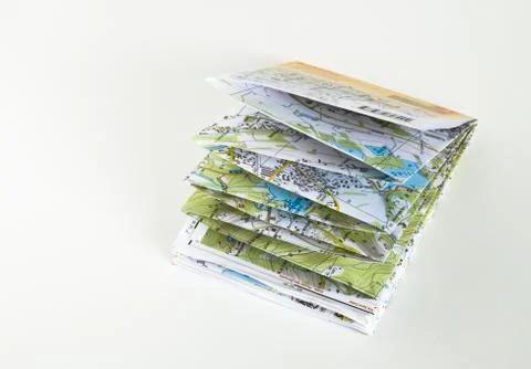 Road map, itinerar Stock Photos