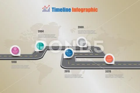 Road map Timeline Infographic, Vector Illustration ~ Clip Art #79449779