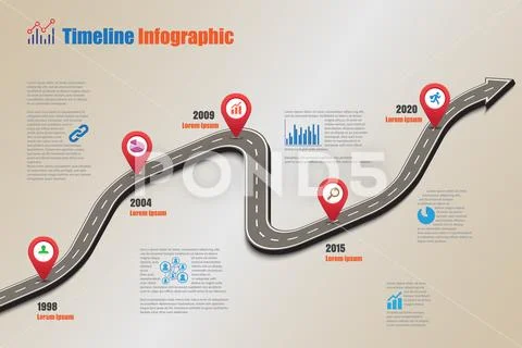 Road map Timeline Infographic, Vector Illustration Illustration #79588640