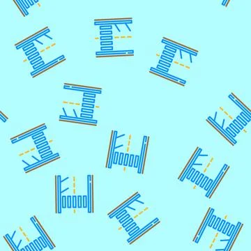 Road marking civil engineer vector seamless pattern Stockillustratie