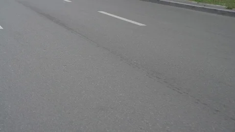 Road Marking Lines Stock Footage 127249141