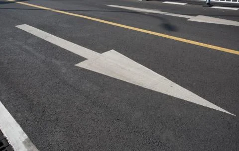 Road marking Stock Photos