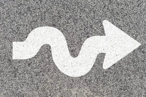 Road markings Stock Photos