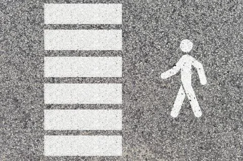 Road markings Stock Photos