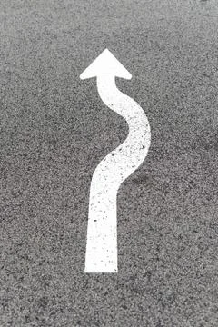 Road markings Stock Photos