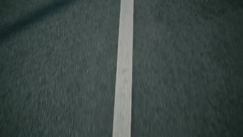 Road marks with lines and arrow rapid 3 Stock Footage 97900634