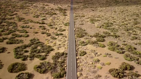 Road in the middle of the desert Vídeos de archivo 228748738