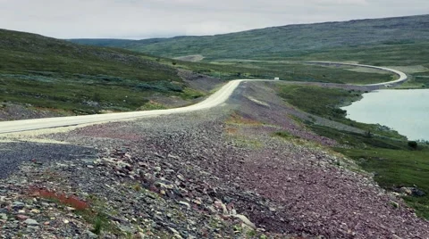 Road in the middle of nowhere Stock Footage 68510722