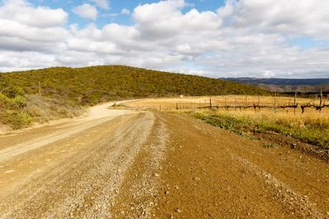 The Road to Middle Plaas - De Rust Stock Photos