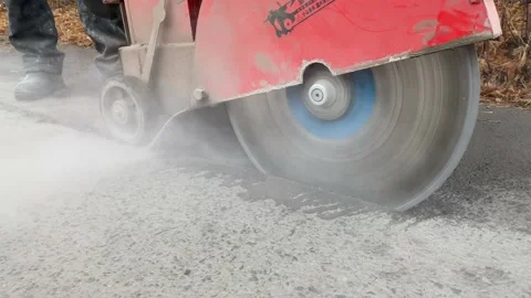 Road milling machine 库存影片 143155314