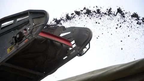 Road milling machine removes old asphalt. Video stock 320258773