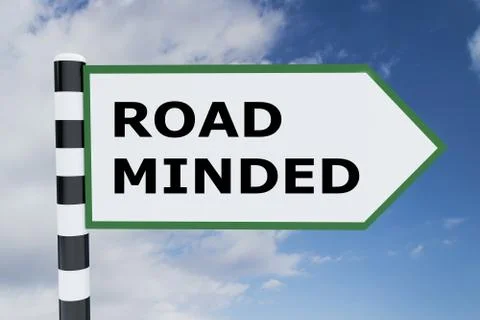 Road Minded concept Illustrazione stock
